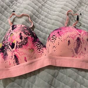 Steve Madden Vibrant Pink Patterned Bra